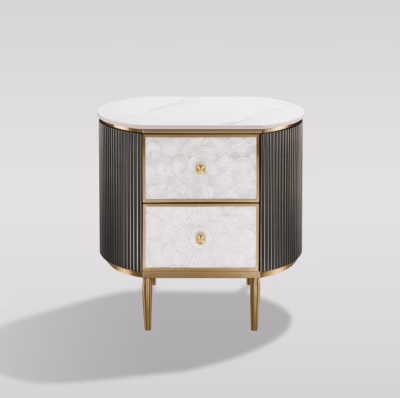 Grafiiditooni öökapp Livin Hill Stilig ST903B, merikarbi esipaneeliga, 55 cm