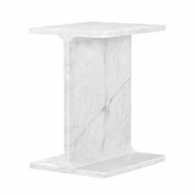 Valgest marmorist lisalaud Livin Hill Avola AV2330-2, 46 cm
