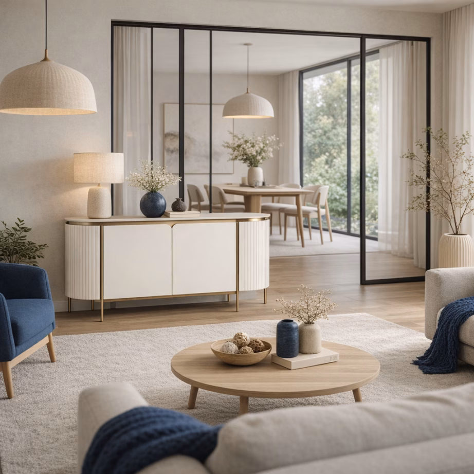 Murdvalge puhvetkapp Livin Hill Stilig ST121, marmorpealis, 180 cm - 18