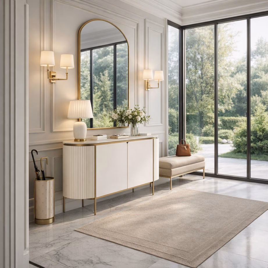 Murdvalge puhvetkapp Livin Hill Stilig ST121, marmorpealis, 180 cm - 21