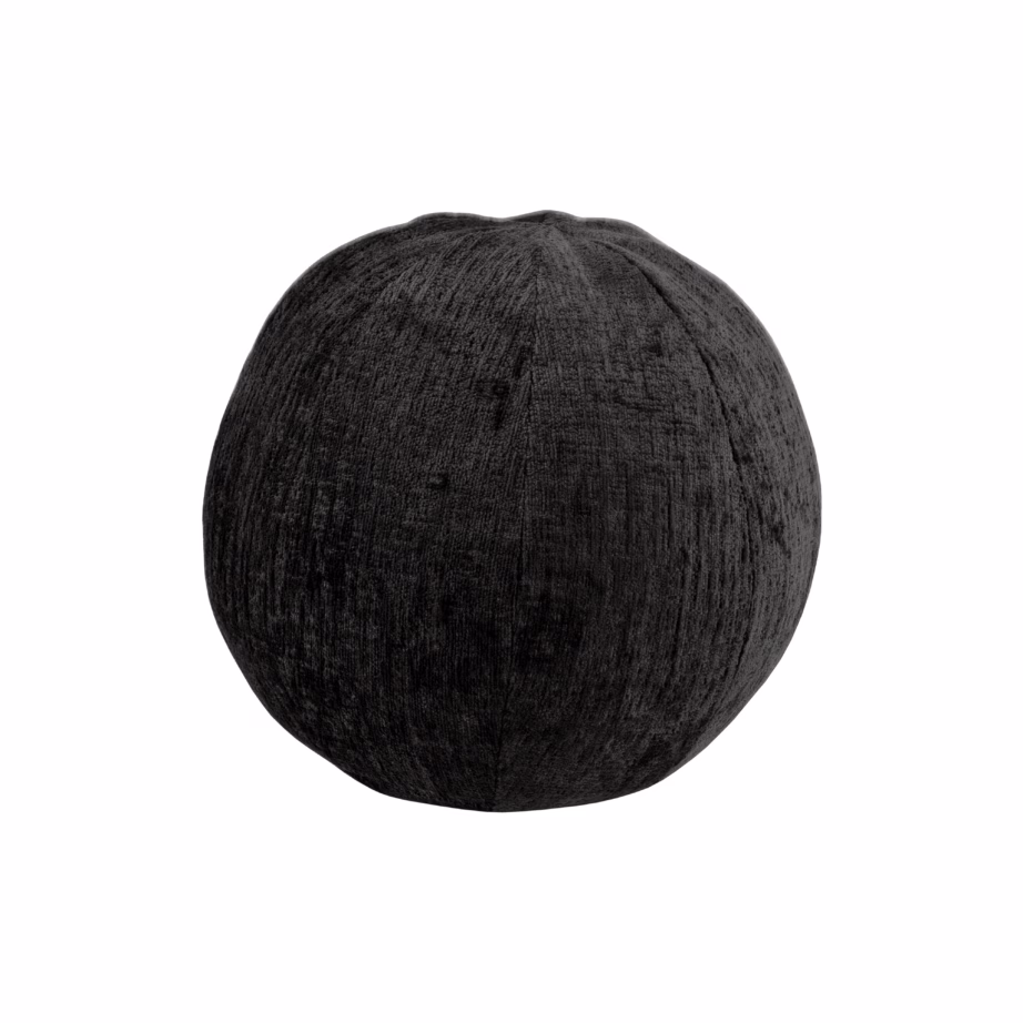 Must sametist dekoratiivpadi kuul Livin Hill Leith LET76BL, 37 cm - 3