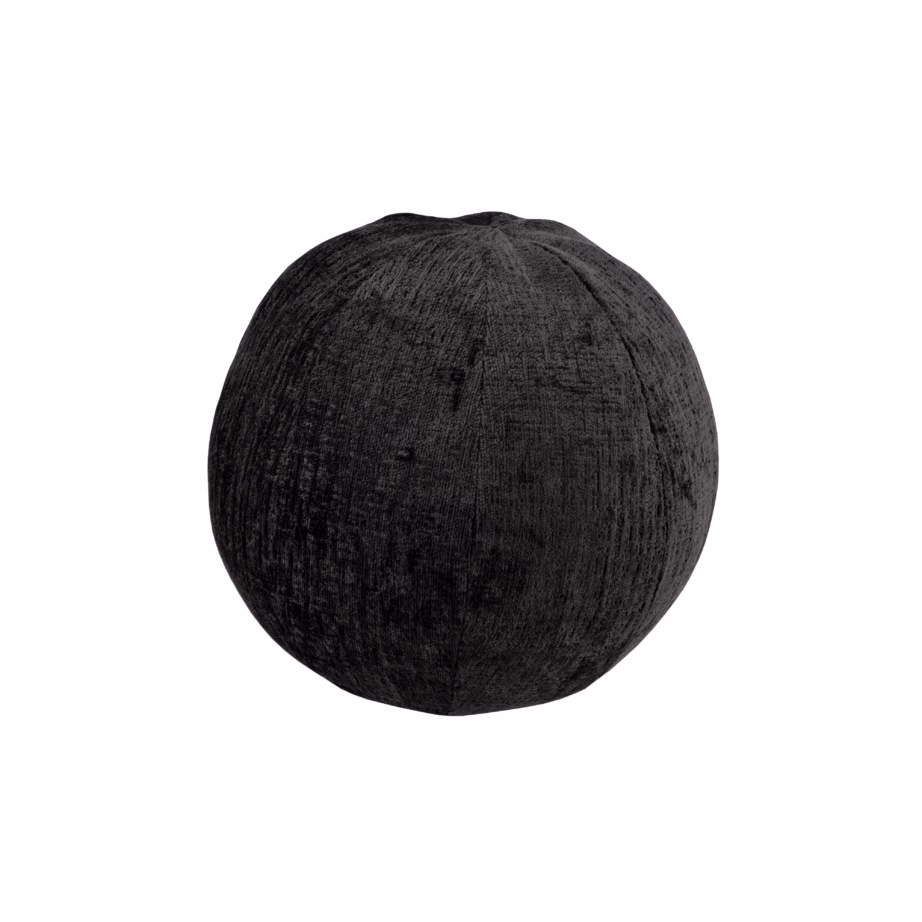 Must sametist dekoratiivpadi kuul Livin Hill Leith LET76BL, 37 cm - 4