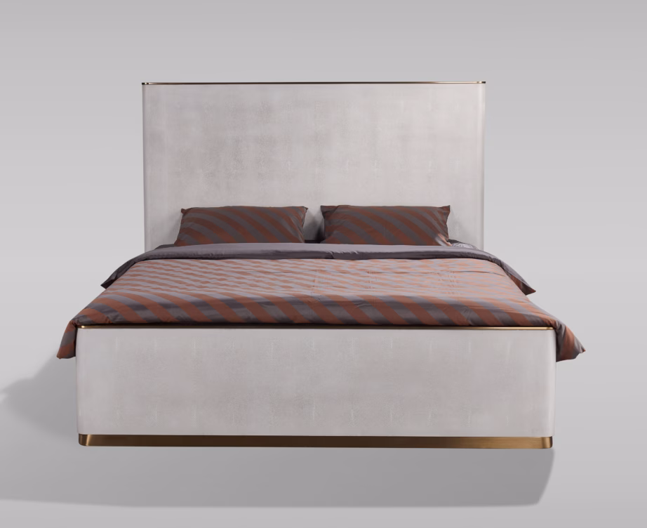 Polsterdatud voodiraam Livin Hill Stilig ST890K, 180×200, kašmiir, kuldtooni detailid - 3