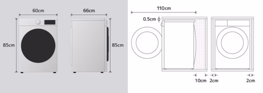 Eraldiseisev kondensatsioonkummelkuivati LG RHX7010TWB, 10 kg, Wi‑Fi, valge - 5