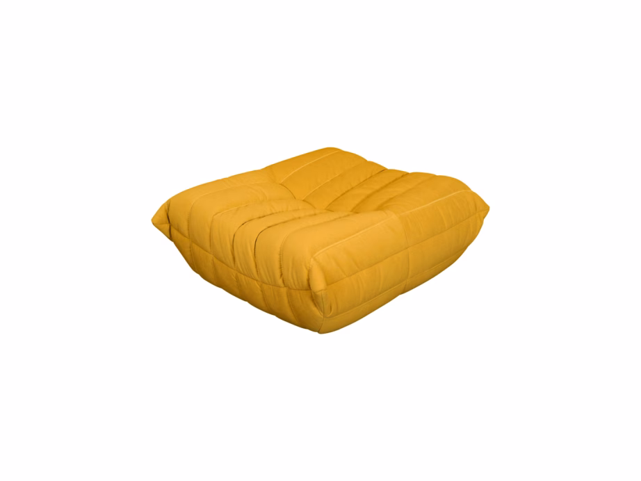 Sinepikollane sametist tumba Livin Hill Nua N22-14, 86 x 80 cm - 2