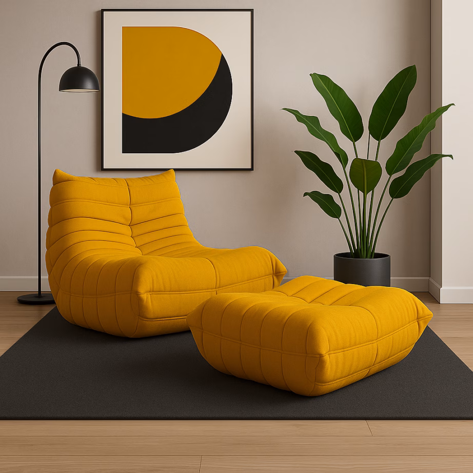 Sinepikollane sametist tumba Livin Hill Nua N22-14, 86 x 80 cm - 13
