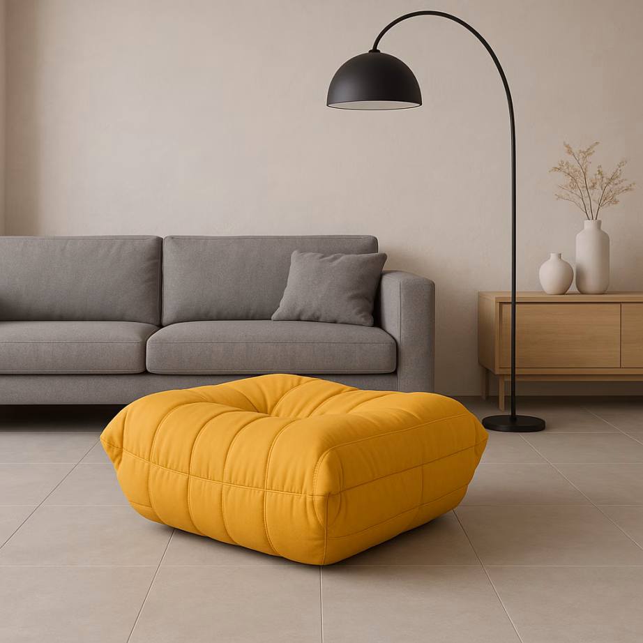 Sinepikollane sametist tumba Livin Hill Nua N22-14, 86 x 80 cm - 8