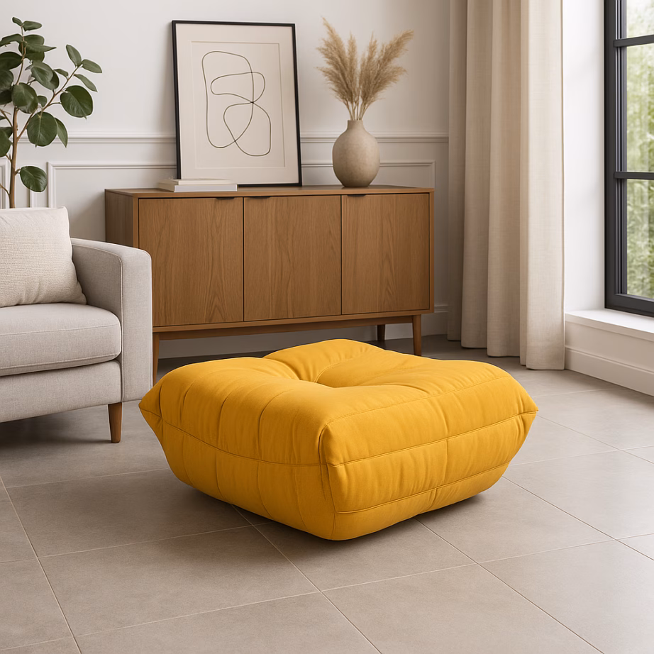 Sinepikollane sametist tumba Livin Hill Nua N22-14, 86 x 80 cm - 9