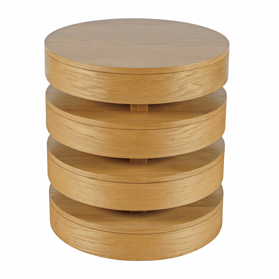 Tammepuidust lisalaud Livin Hill Avola AV2370-60, modernne, 56x56x61 cm - 2
