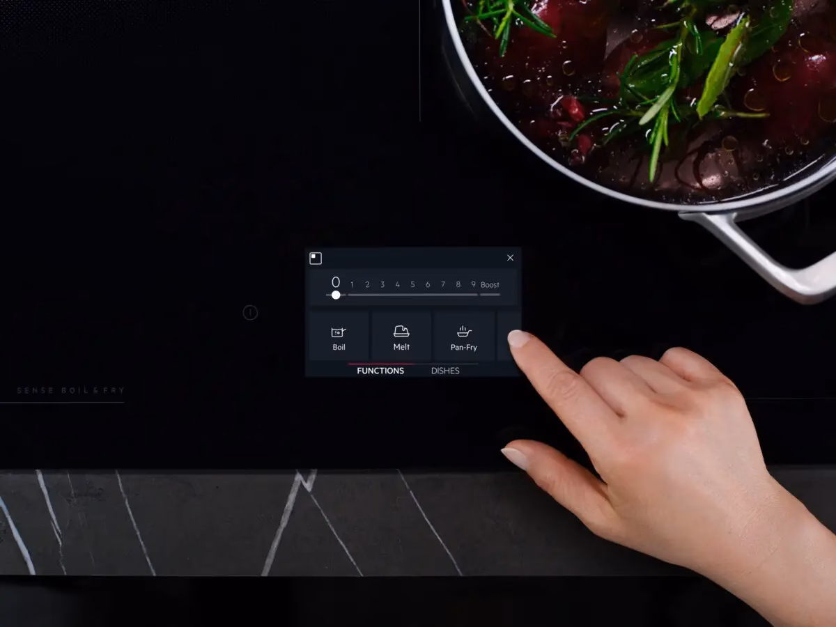 CookSmart puuteekraan, küpsetusjuhend käeulatuses