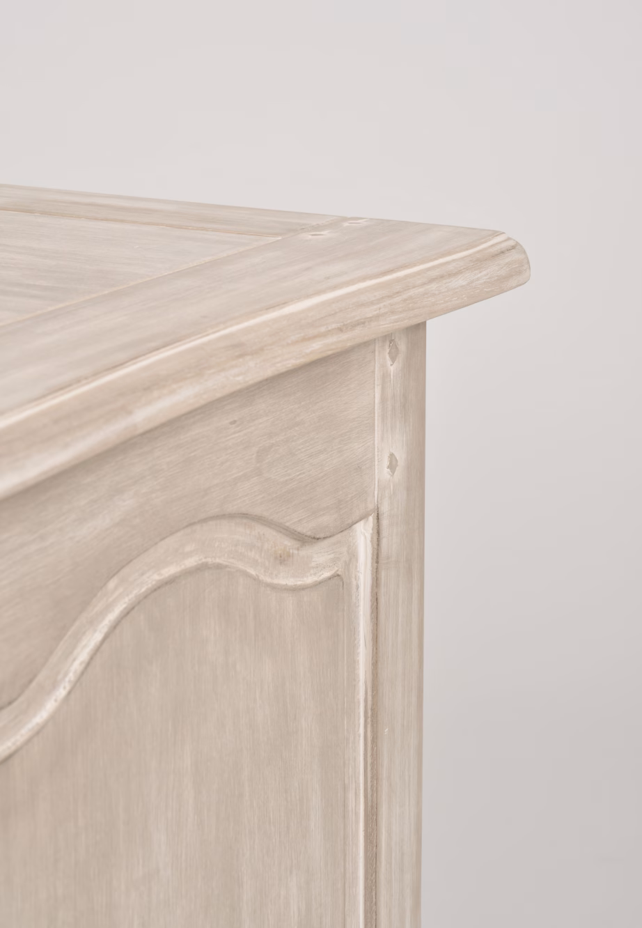 Täispuidust provintsilik TV-alus Livin Hill Venezia Bianco VEB834K, 158 cm, hele beež - 12