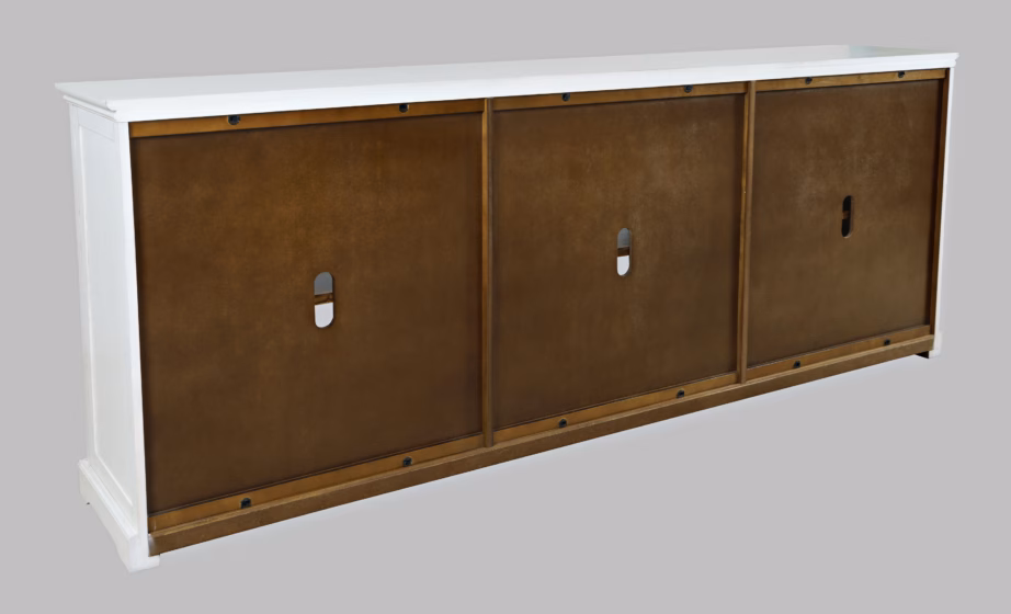 Valge vitriinkummut Livin Hill Avola AV2293-96, 6 klaasuksega, 244 cm - 4