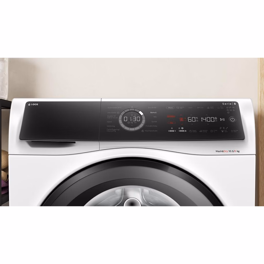 Eraldiseisev pesumasin-kuivati BOSCH WNC254A0SN, 10,5 kg pesu ja 6 kg kuivatust - 2