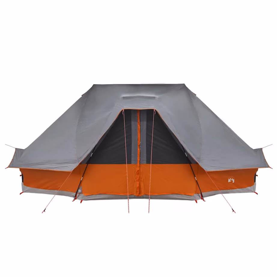 10-kohaline tipi telk katusega, hall ja oranž, taft, 680 x 430 x 270 cm - 11