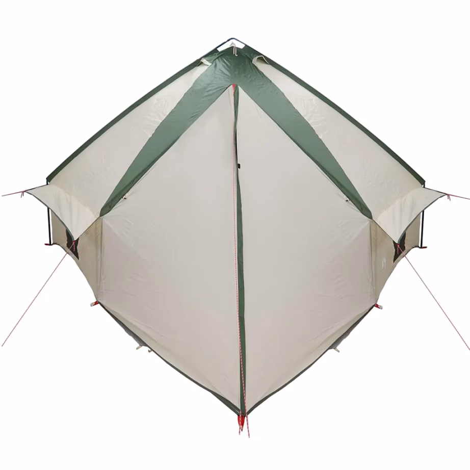 Teepee telk 10 inimesele, roheline-valge, 185T polüester, 567 x 470 x 242 cm - 7