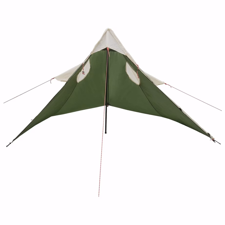 2-in-1 vihmakeep-poncho ja varjualune kapuutsiga, roheline, 262 x 126 x 130 cm - 4