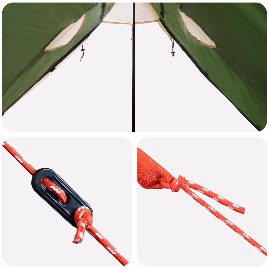 2-in-1 vihmakeep-poncho ja varjualune kapuutsiga, roheline, 262 x 126 x 130 cm - 9