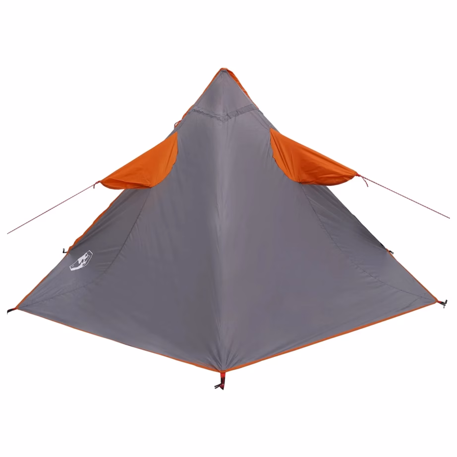 2-in-1 vihmaponcho ja varjualune kapuutsiga, hall/oranž, 262 x 126 x 130 cm - 6