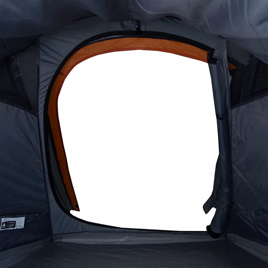 2-kohaline veekindel tunneltelk, hall ja oranž, PU-kattega polüester, 272 x 133 x 100 cm - 12