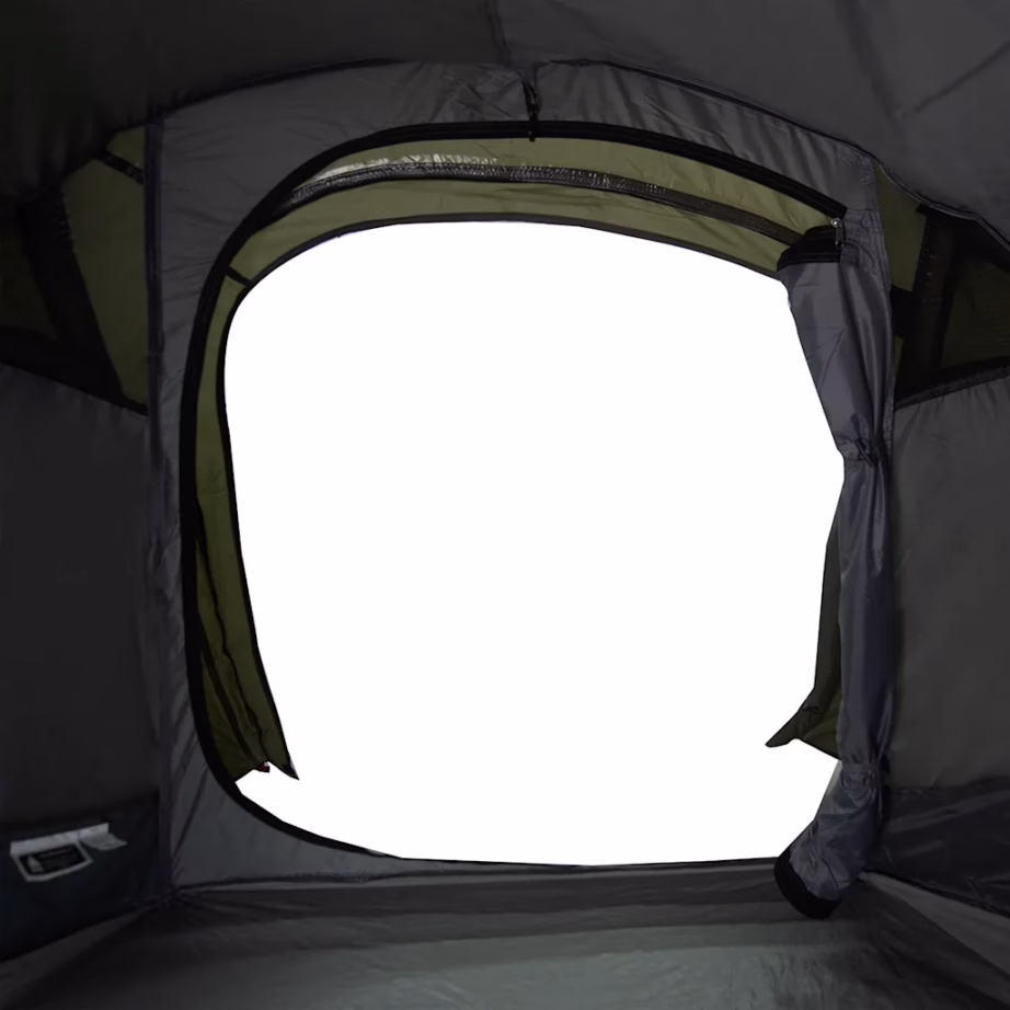 Veekindel 2-kohaline tunneltelk, oliiviroheline, PU-kattega polüester, 272 x 133 x 100 cm - 11