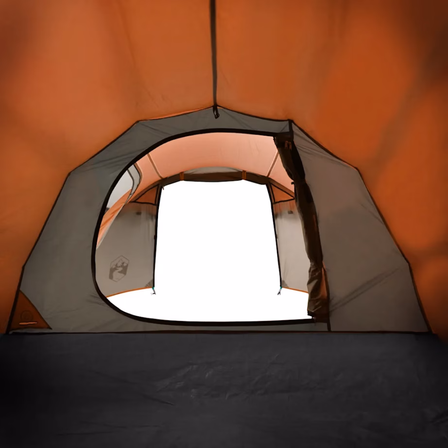 3-kohaline oranž veekindel tunneltelk matkamiseks, 370 x 185 x 116 cm - 10