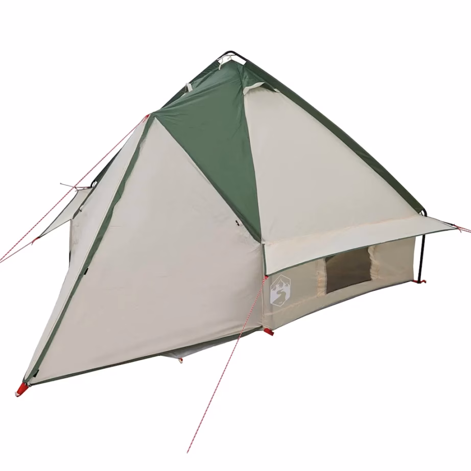 4-kohaline teepee-telk, roheline/hall, 388 x 320 x 169 cm - 4