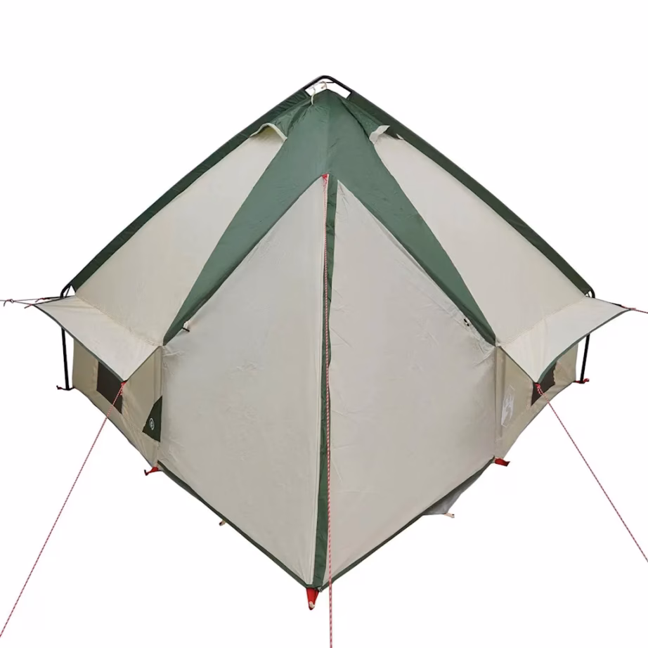 4-kohaline teepee-telk, roheline/hall, 388 x 320 x 169 cm - 7