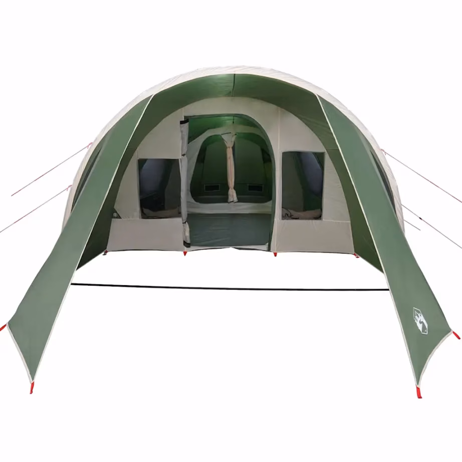 4-kohaline tunnelitelk verandaga, roheline-valge, 778 x 356 x 210 cm - 5