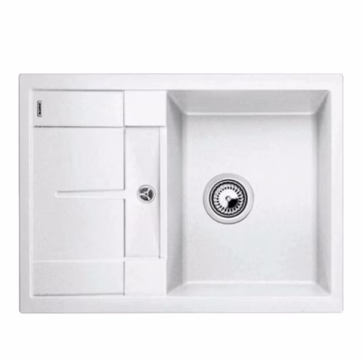 Pealt paigaldatav köögivalamu BLANCO METRA 45 S Compact SILGRANIT™, valge, 1 kauss, 45 cm aluskapile