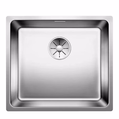 Alt paigaldatav köögivalamu BLANCO ANDANO 450-U, roostevaba teras, 1 kauss, satiin, 50 cm aluskapile