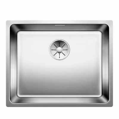 Alt paigaldatav köögivalamu BLANCO ANDANO 500-U InFino, roostevaba teras, 1 kauss, 60 cm aluskapile