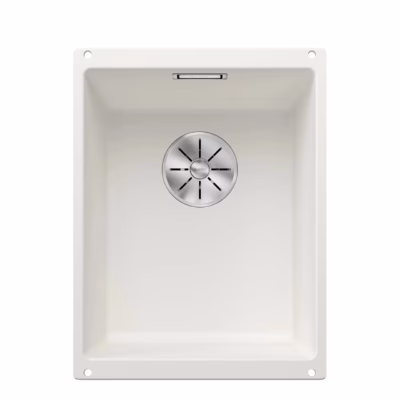 Alt paigaldatav köögivalamu BLANCO SUBLINE 320-U SILGRANIT™ PuraDur™ valge, 1 kauss, 40 cm aluskapile