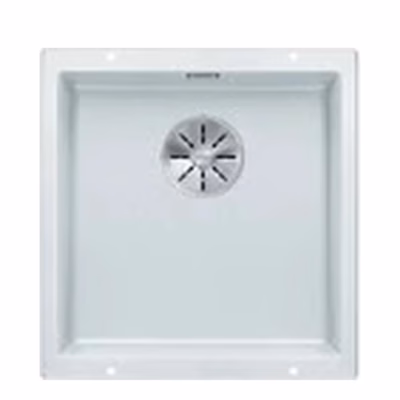 Alt paigaldatav köögivalamu BLANCO SUBLINE 400-U SILGRANIT™ PuraDur™ valge, 1 kauss, 50 cm aluskapile