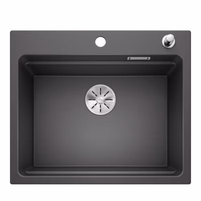 Pealt paigaldatav köögivalamu BLANCO ETAGON 6 SILGRANIT™ PuraDur™, 1 kauss, antratsiit, 60 cm aluskapile