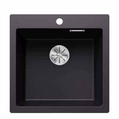 Pealt paigaldatav köögivalamu BLANCO PLEON 5, SILGRANIT™ PuraDur™, 1 kauss, must, 50 cm aluskapile