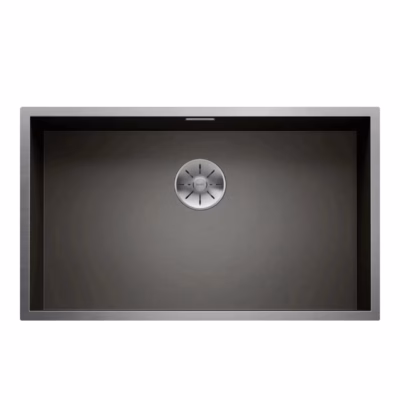Alt paigaldatav köögivalamu BLANCO ZEROX 700-U, roostevaba teras, 1 kauss, tumehall teras, 80 cm aluskapile