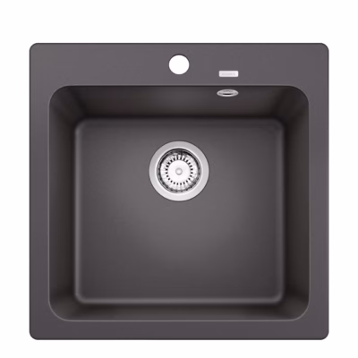Pealt paigaldatav köögivalamu BLANCO NAYA 5 SILGRANIT™ PuraDur™, 1 kauss, kivihall, 50 cm aluskapile