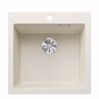 Pealt paigaldatav köögivalamu BLANCO PLEON 5 SILGRANIT™ PuraDur™, 1 kauss, pehme valge, 50 cm aluskapile