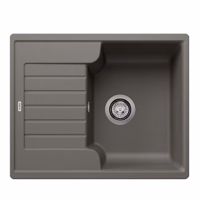 Pealt paigaldatav köögivalamu BLANCO ZIA 40 S SILGRANIT™ PuraDur™, 1 kauss, vulkaanhall, 40 cm aluskapile