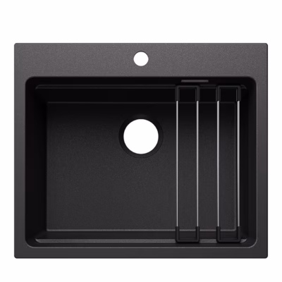 Pealt paigaldatav köögivalamu BLANCO ETAGON 6, SILGRANIT™ PuraDur™, 1 kauss, antratsiit, 60 cm aluskapile