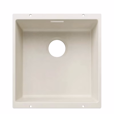 Alt paigaldatav köögivalamu BLANCO SUBLINE 400-U SILGRANIT™ PuraDur™, 1 kauss, pehme valge, 50 cm aluskapile