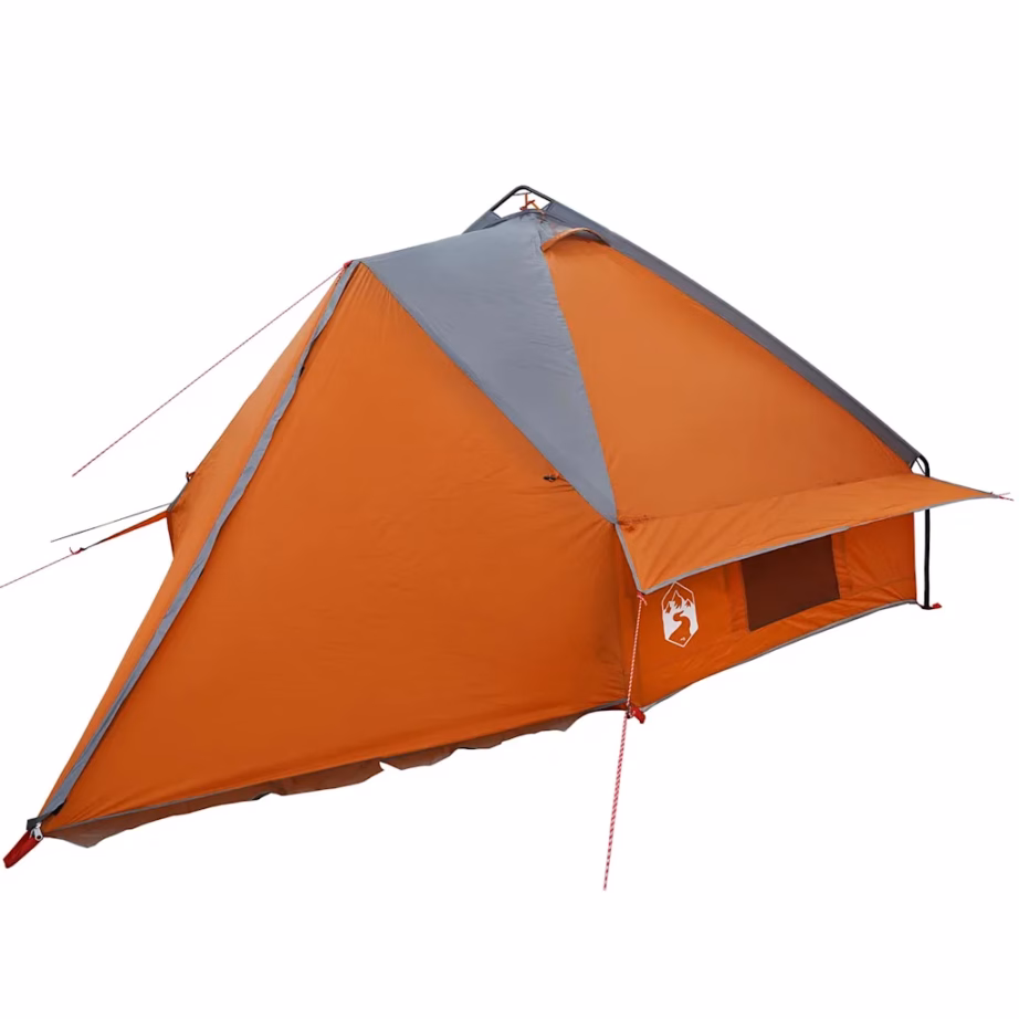 6-kohaline teepee telk, hall ja oranž, 431 x 366 x 185 cm, veekindel polüester - 4