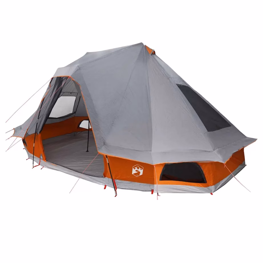 6-kohaline tipi telk E-portiga, hall ja oranž, taft, 466 x 310 x 240 cm - 2