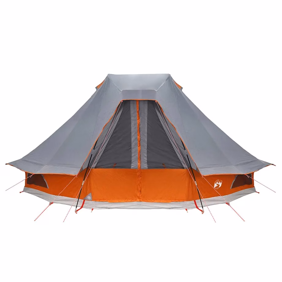 6-kohaline tipi telk E-portiga, hall ja oranž, taft, 466 x 310 x 240 cm - 11