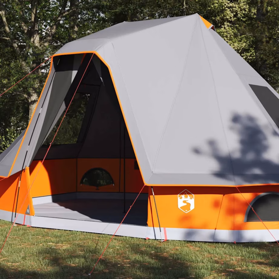 6-kohaline tipi telk E-portiga, hall ja oranž, taft, 466 x 310 x 240 cm - 3