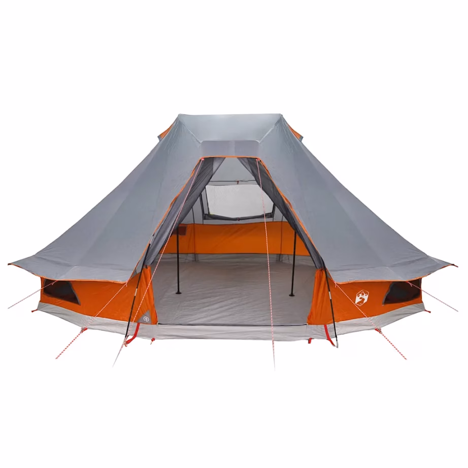 6-kohaline tipi telk E-portiga, hall ja oranž, taft, 466 x 310 x 240 cm - 4