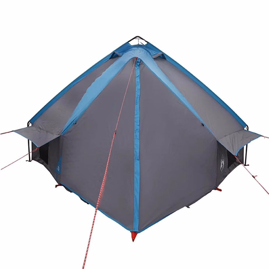 6-kohaline teepee telk, sinine ja hall, 431 x 366 x 185 cm, 185T polüester - 7