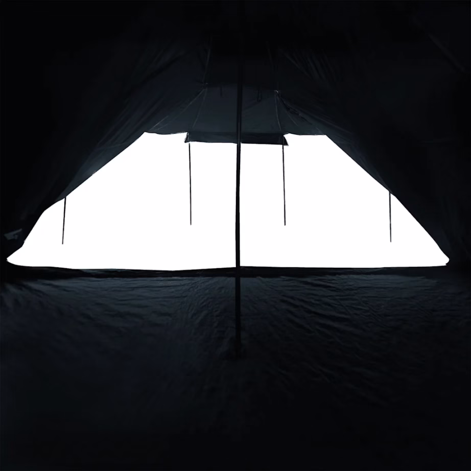 8-kohaline tipi peretelk pimendavast valgest veekindlast polüestrist, 486 x 486 x 280 cm - 10