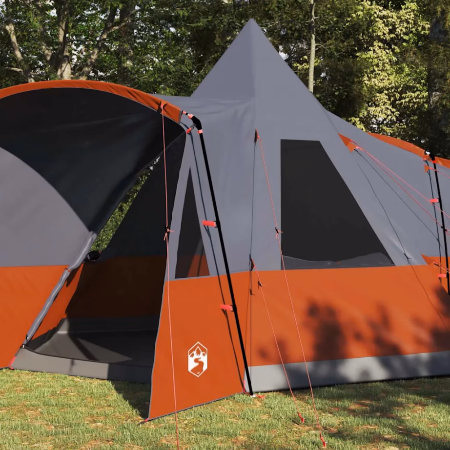 8-kohaline teepee-telk, hall ja oranž, 720 x 465 x 295 cm - 3