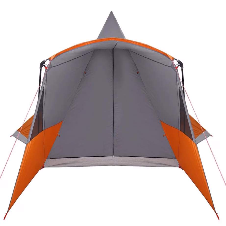 8-kohaline teepee-telk, hall ja oranž, 720 x 465 x 295 cm - 6